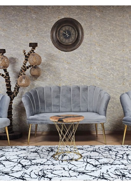 Papatya Çay Seti Koltuk Takımı Gold Sivriltme Ayak, Balkon, Salon, Ofis, Cafe Koltuk Takımı fiyatları