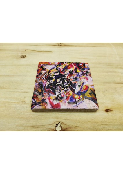 Wassily Kandinsky Set 9 - T Kulplu Fincan Kupa-Traverten Bardak Altlığı 1 fırsatları