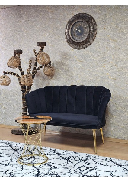 Ikili Papatya Çay Seti Koltuk Gold Sivriltme Ayak, Balkon, Salon, Ofis, Koltuk Takımı, Ikili Berjer modelleri