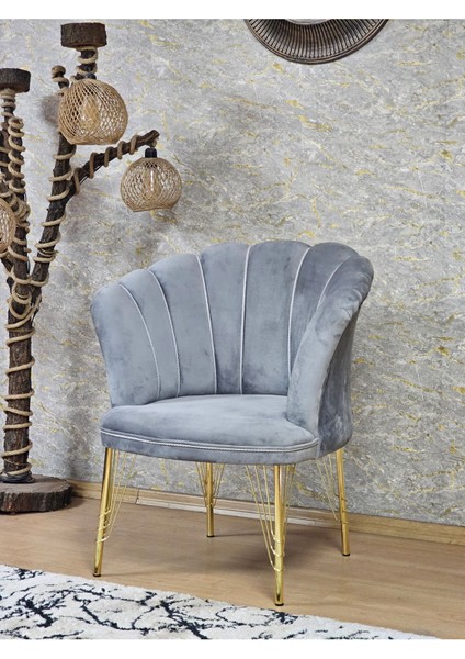 Tekli Gold Kaplama Tel Ayak Papatya Çay Seti Koltuk Takımı , Balkon, Salon, Ofis, Cafe Koltuk Takımı