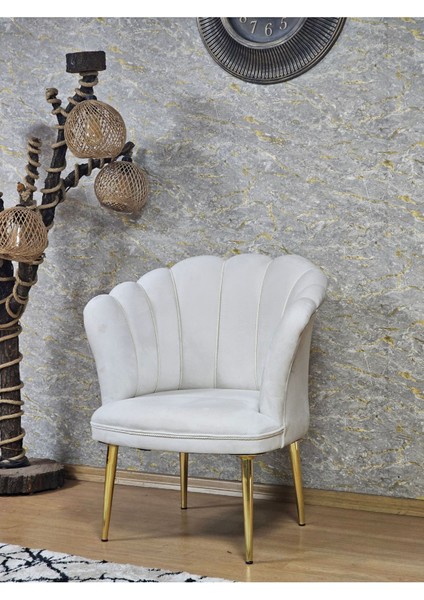 Tekli Papatya Çay Seti Koltuk Gold Sivriltme Ayak, Balkon, Salon, Ofis, Koltuk Takımı, Tekli Berjer