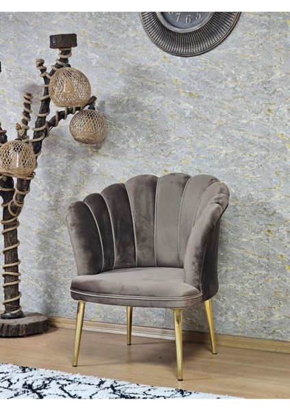 Tekli Papatya Çay Seti Koltuk Gold Sivriltme Ayak, Balkon, Salon, Ofis, Koltuk Takımı, Tekli Berjer modelleri