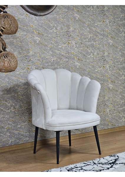 Tekli Papatya Çay Seti Koltuk Siyah Boyalı Sivriltme Ayak, Balkon, Salon, Ofis, Koltuk Takımı