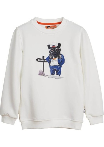 Erkek Çocuk Sweatshirt Beyaz 24.06.12.006