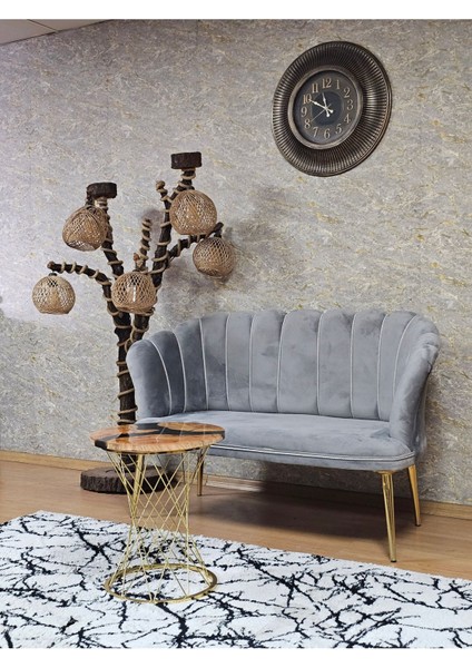 Ikili Papatya Çay Seti Koltuk Gold Sivriltme Ayak, Balkon, Salon, Ofis, Koltuk Takımı, Ikili Berjer modelleri