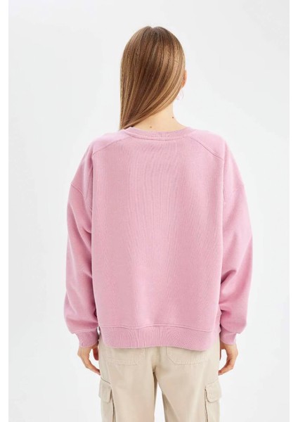 Kadın Sweatshirt Pembe A4177AX/PN450