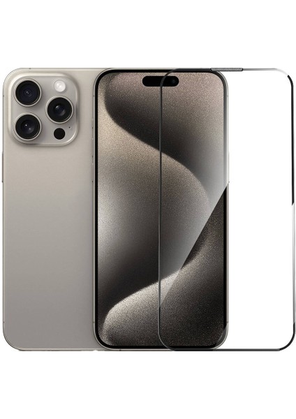 Apple iPhone 16 Pro SQ-008 Temperli Cam Ekran Koruyucu Kolay Uygulama Aparatlı