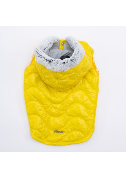 Sarı Light Wave Anorak Yelek Köpek Yeleği Köpek Kıyafeti Köpek Yağmurluk fırsatları