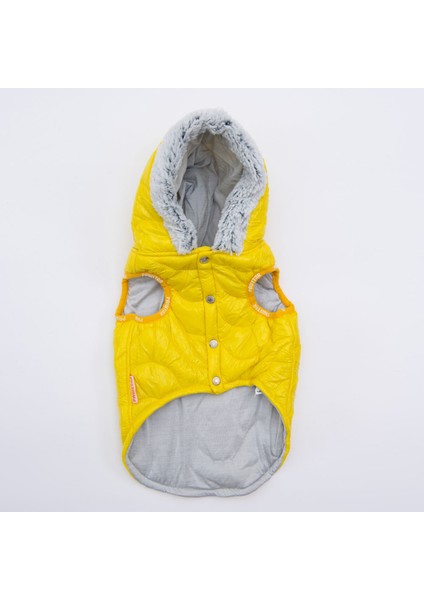 Sarı Light Wave Anorak Yelek Köpek Yeleği Köpek Kıyafeti Köpek Yağmurluk indirimleri
