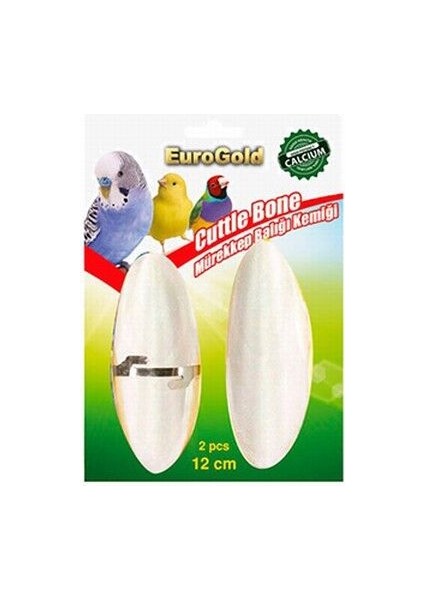 Eurogold Mürekkep Balığı Kemiği Kuş Gaga Taşı 2'li 12 cm fiyatları