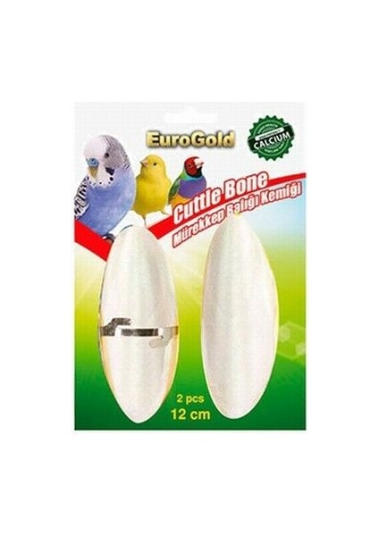 Eurogold Mürekkep Balığı Kemiği Kuş Gaga Taşı 2'li 12 cm modelleri