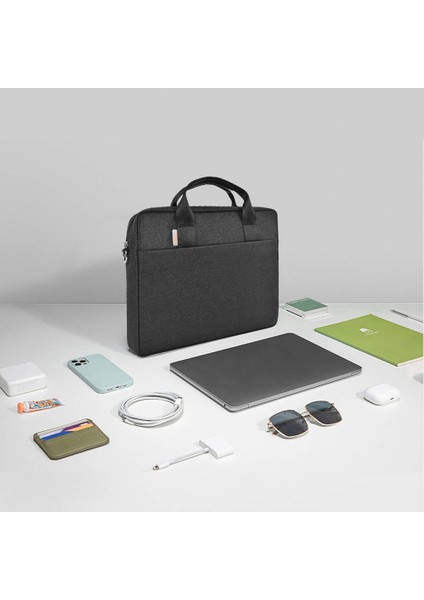 Laptop Çantası Wiwu Minimalist Bag Pro Su Geçirmez Askılı Çanta 11-15.6 Inc Siyah