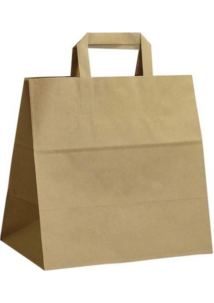Içten Saplı Kraft Kağıt Çanta 28X29X17CM 250 Adet