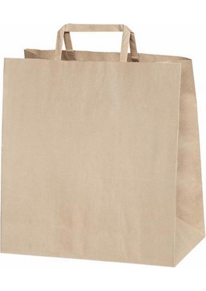 Içten Saplı Kraft Kağıt Çanta 28X29X17CM 250 Adet