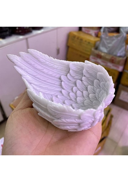 Reçine Kristal Top Tabanı Tüy Kanat El Sanatları Süsler Sepet Altın (Yurt Dışından) modelleri