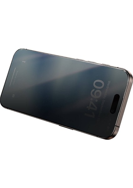 Apple iPhone 16 Pro Uyumlu Hayalet Ekran Koruyucu Ultra Shield 0.3mm Privacy Uygulama Aparatlı indirimleri