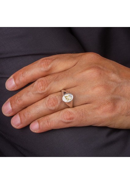 Kişiye Özel Altın Harfli Erkek Yüzük 109344 fırsatları