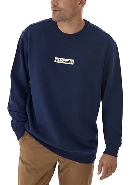 Csc Framed Puff Erkek Sweatshirt Koyu Lacivert CS0381-466
