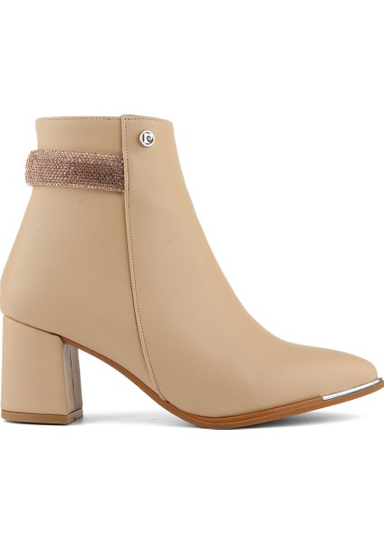 54004 Taş Detaylı 6 cm Topuklu Kadın Bot