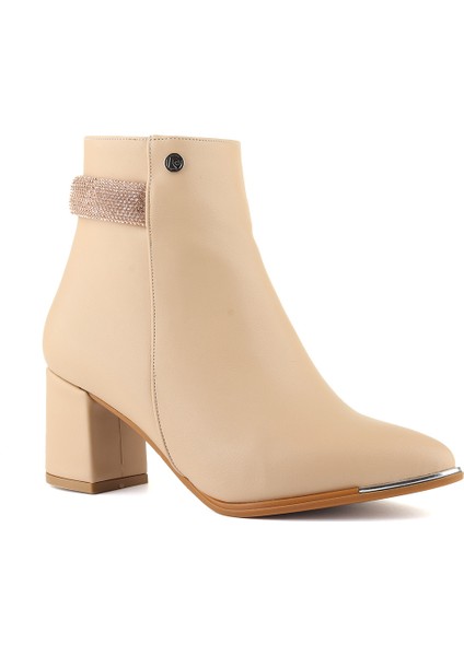54004 Taş Detaylı 6 cm Topuklu Kadın Bot fırsatları
