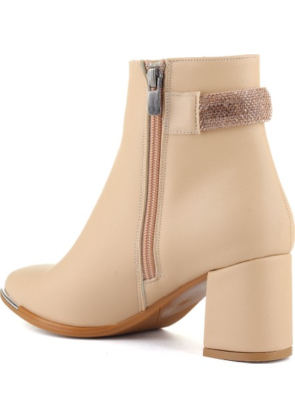 54004 Taş Detaylı 6 cm Topuklu Kadın Bot indirimleri