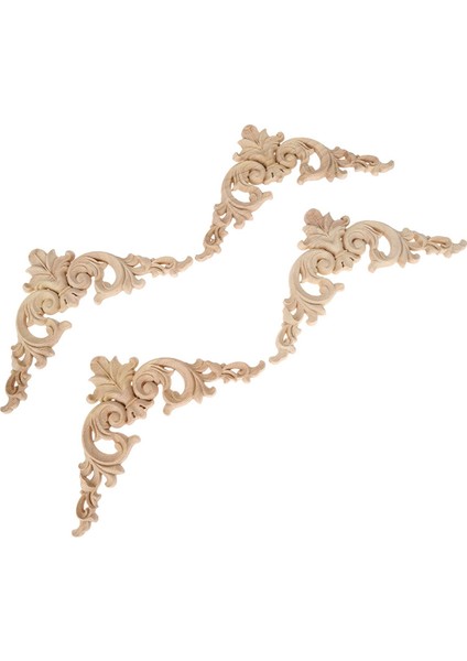 Adet Ahşap Oyma Pervazlar Köşe Onlay Aplike Mobilya Ev Dekor (Yurt Dışından) fırsatları