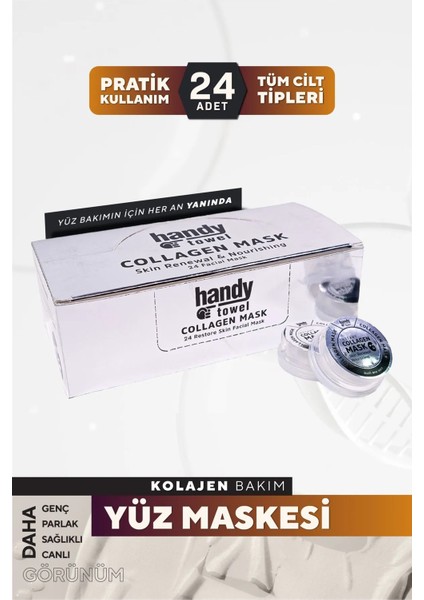 Kolajen Yüz Bakım Maskesi 24 Adet