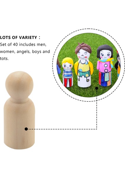 Doğal Bitmemiş Ahşap Mandal Bebek Gövdeleri, Kaliteli Insan Şekilleri (Yurt Dışından) modelleri