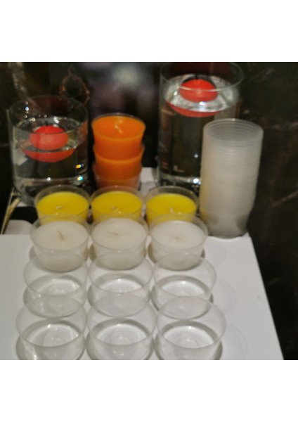 Iv Candles Homedecor 25 Adet Boş Kapsül Mum Kabı