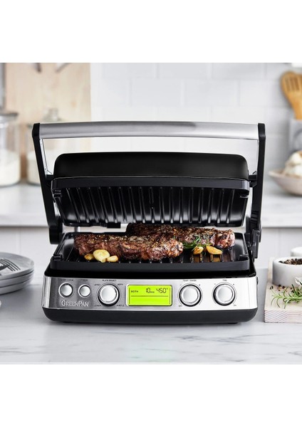 Elite Thermolon Seramik Yüzeyli  Grill Tost Makinesi Siyah