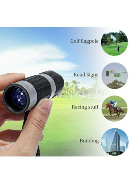 Monoküler Golf Dürbünü Hd Uzaklık Ölçer Teleskop 7X18 Mesafe Bulucu (Yurt Dışından)