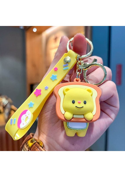 Ekmek Ayı Anahtarlık Çanta Dekorasyonu Küçük Hediye (Yurt Dışından)