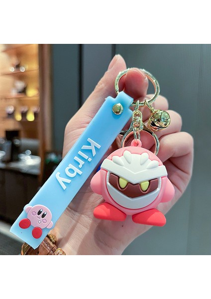 Kirby Maskesi Çanta Anahtarlığı Dekorasyonu Küçük Hediye (Yurt Dışından)