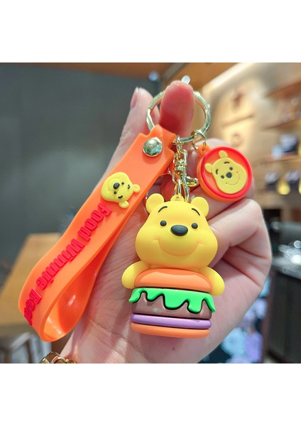 Burger Winnie The Pooh Anahtarlık Çanta Dekorasyonu Küçük Hediye (Yurt Dışından)