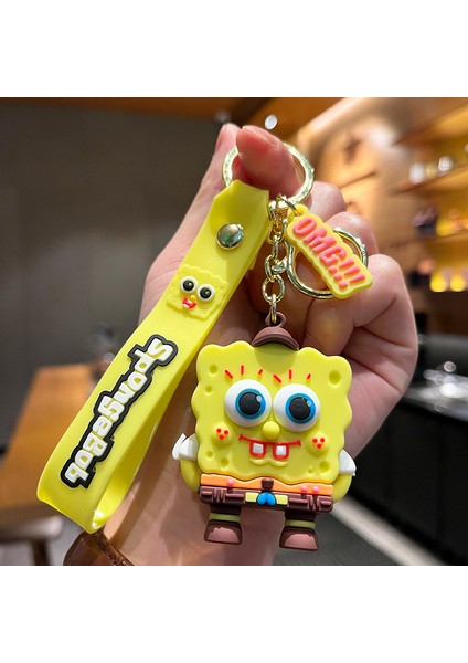 Sünger Bob Çanta Anahtarlığı Dekorasyonu Küçük Hediye (Yurt Dışından)