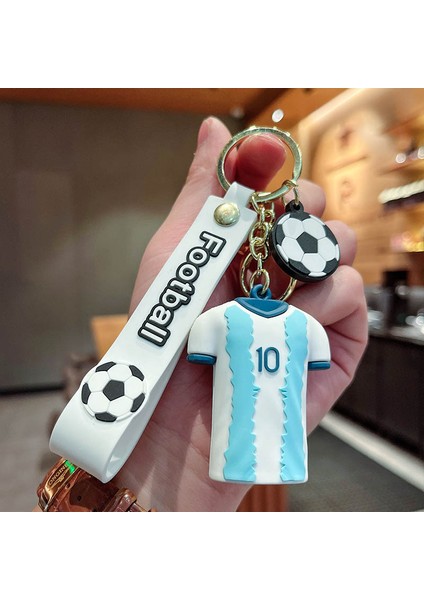 Futbol Forması Çanta Anahtarlığı Dekorasyonu Küçük Hediye (Yurt Dışından)