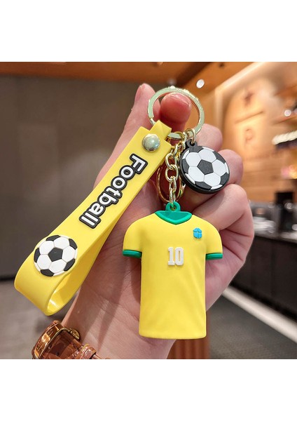 Futbol Forması Çanta Anahtarlığı Dekorasyonu Küçük Hediye (Yurt Dışından)