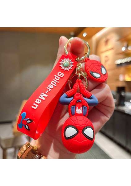 Örümcek Adam Bebek Anahtarlık Çanta Dekorasyonu Küçük Hediye (Yurt Dışından)