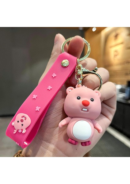 Yakut Pembe Çanta Anahtarlığı Dekorasyonu Küçük Hediye (Yurt Dışından)