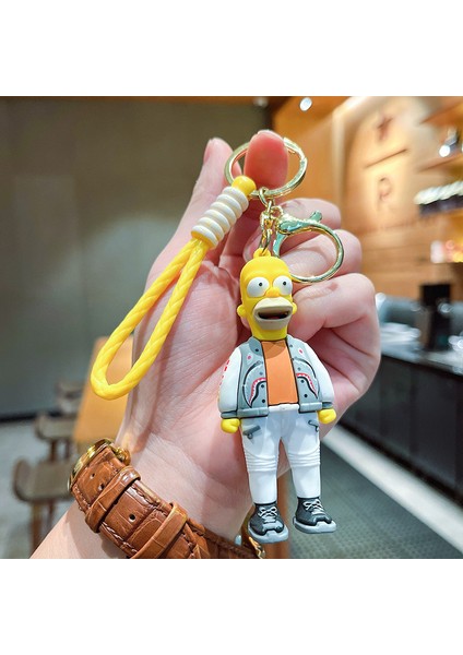 Simpson Baba Çanta Anahtarlığı Dekorasyonu Küçük Hediye (Yurt Dışından)