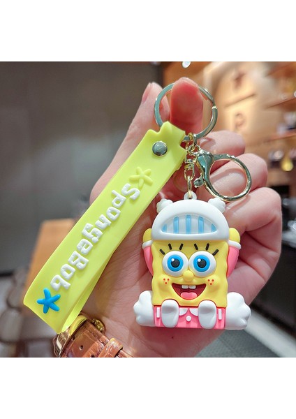 Sünger Bob Çanta Anahtarlığı Dekorasyonu Küçük Hediye (Yurt Dışından)