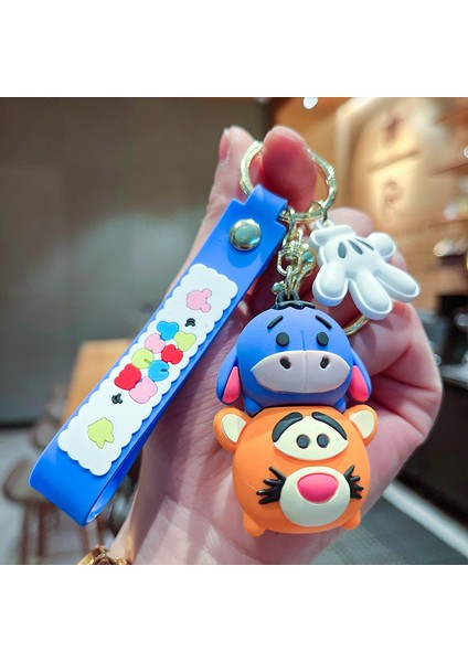 Tigger Üç Boyutlu Bebek Çanta Anahtarlığı Dekorasyonu Küçük Hediye (Yurt Dışından)