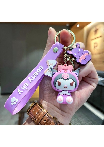 Kurome Sarılma Çanta Anahtarlığı Dekorasyonu Küçük Hediye (Yurt Dışından)