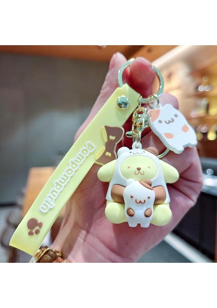 Puding Köpek Karikatür Çanta Anahtarlığı Dekorasyonu Küçük Hediye (Yurt Dışından)