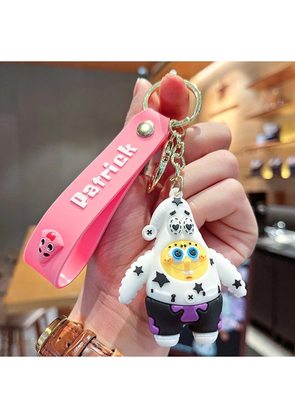 Beyaz Büyük Yıldız Anahtarlık Çanta Dekorasyonu Küçük Hediye (Yurt Dışından)