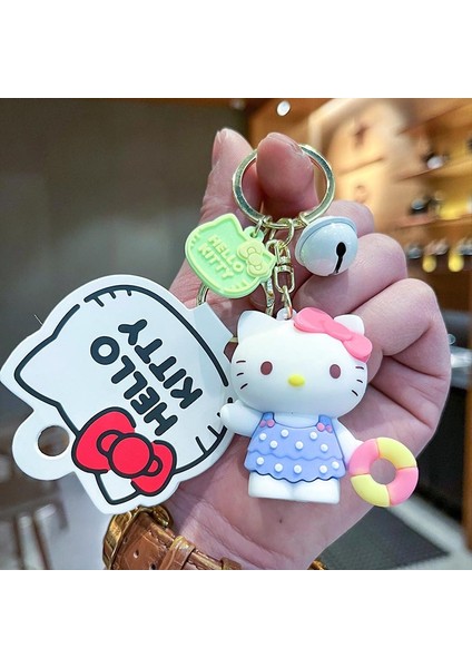 Hello Kitty Yüzme Simidi Çanta Anahtarlığı Dekorasyonu Küçük Hediye (Yurt Dışından)