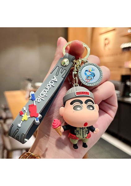 Crayon Shin-Chan Dondurma Anahtarlık Çanta Dekorasyon Küçük Hediye (Yurt Dışından)