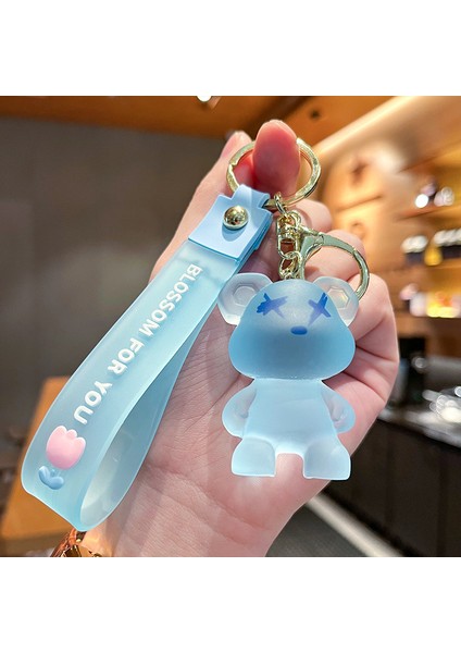 Şeffaf Şiddetli Ayı Çanta Anahtarlığı Dekorasyonu Küçük Hediye (Yurt Dışından)