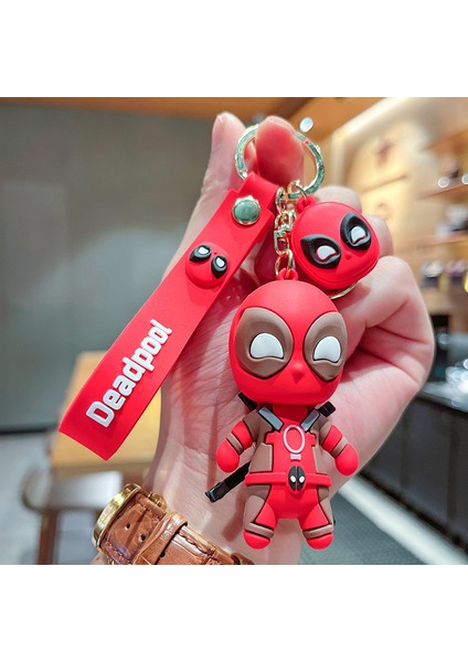 Karikatür Deadpool Çanta Anahtarlığı Dekorasyonu Küçük Hediye (Yurt Dışından)