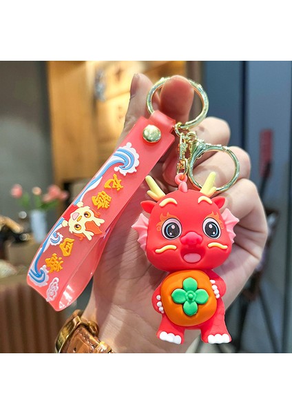 Ejderha Bebek Çanta Anahtarlığı Dekorasyonu Küçük Hediye (Yurt Dışından)